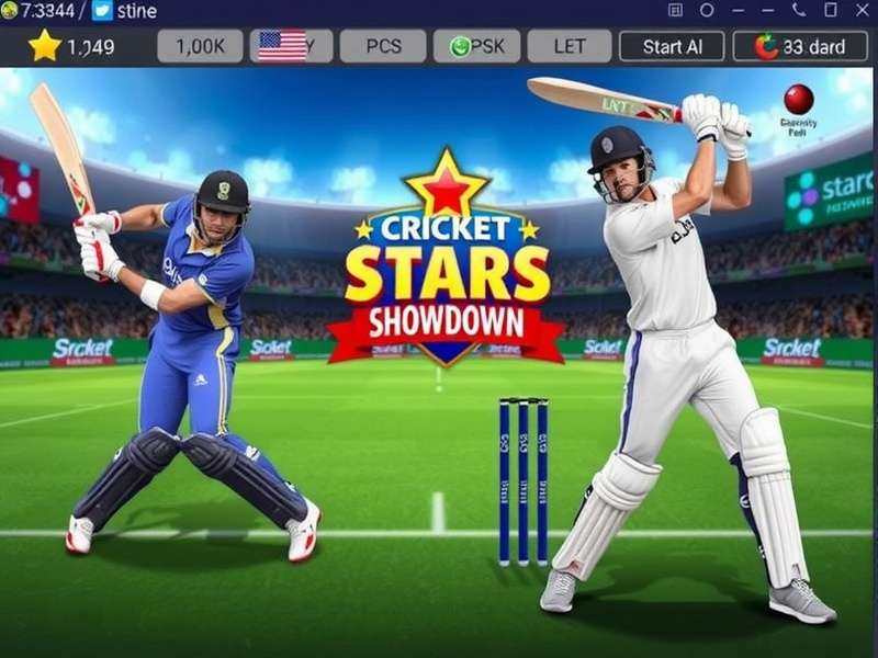 Cricket Stars Showdown gameplay screenshot